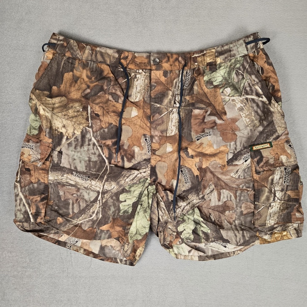 Remington Cargo Shorts Men XL Advantage Timber‎ Camo Hunting Nylon Outdoor